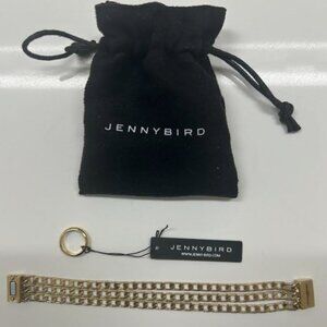 Jenny Bird Gold Chain Bracelet + Size 4 Pinky Ring